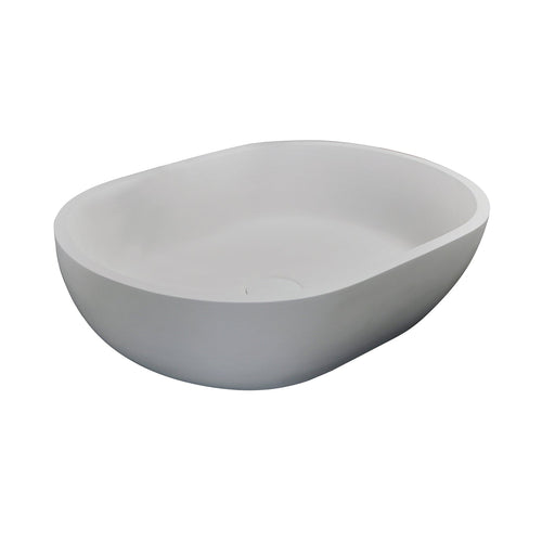 Barclay Divina — Lavabo de Sobreponer Oval de Resina de Piedra — imagen 1