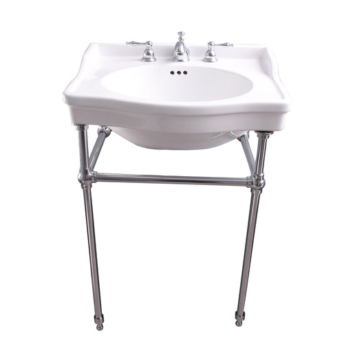 Barclay Ensal — lavabo tipo consola — Fresado 8" (widespread) / Cromo Pulido