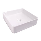 Barclay Lauer — Lavabo de Sobreponer Cuadrado de Cerámica — imagen 2