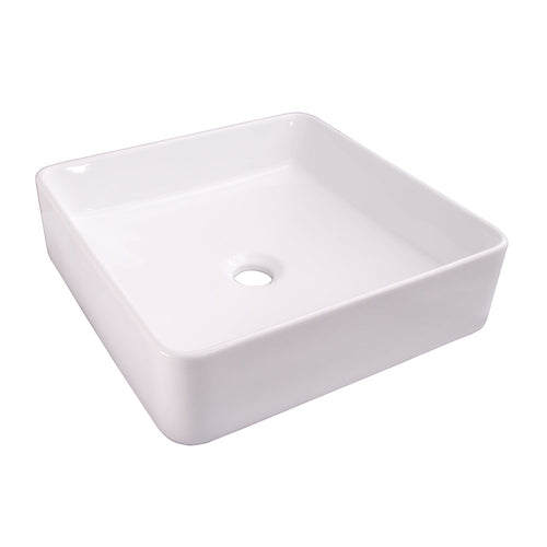 Barclay Lauer — Lavabo de Sobreponer Cuadrado de Cerámica — imagen 2
