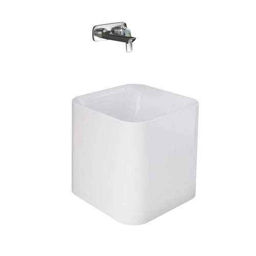 Barclay RAK Petit 14" — Lavabo de Sobreponer Cuadrado de Fireclay — imagen 2