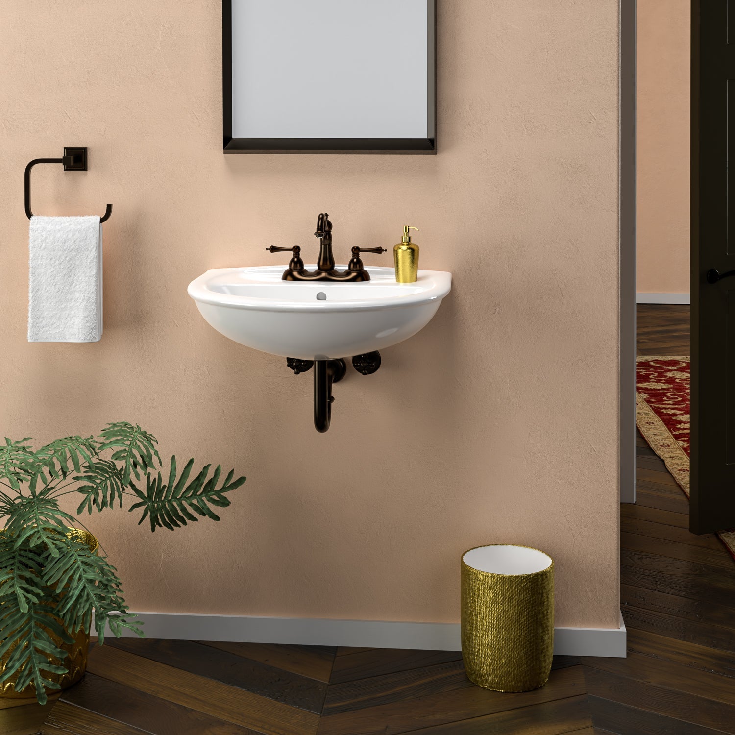 Barclay Karla 505 — Lavabo de Pared de Cerámica — imagen 4