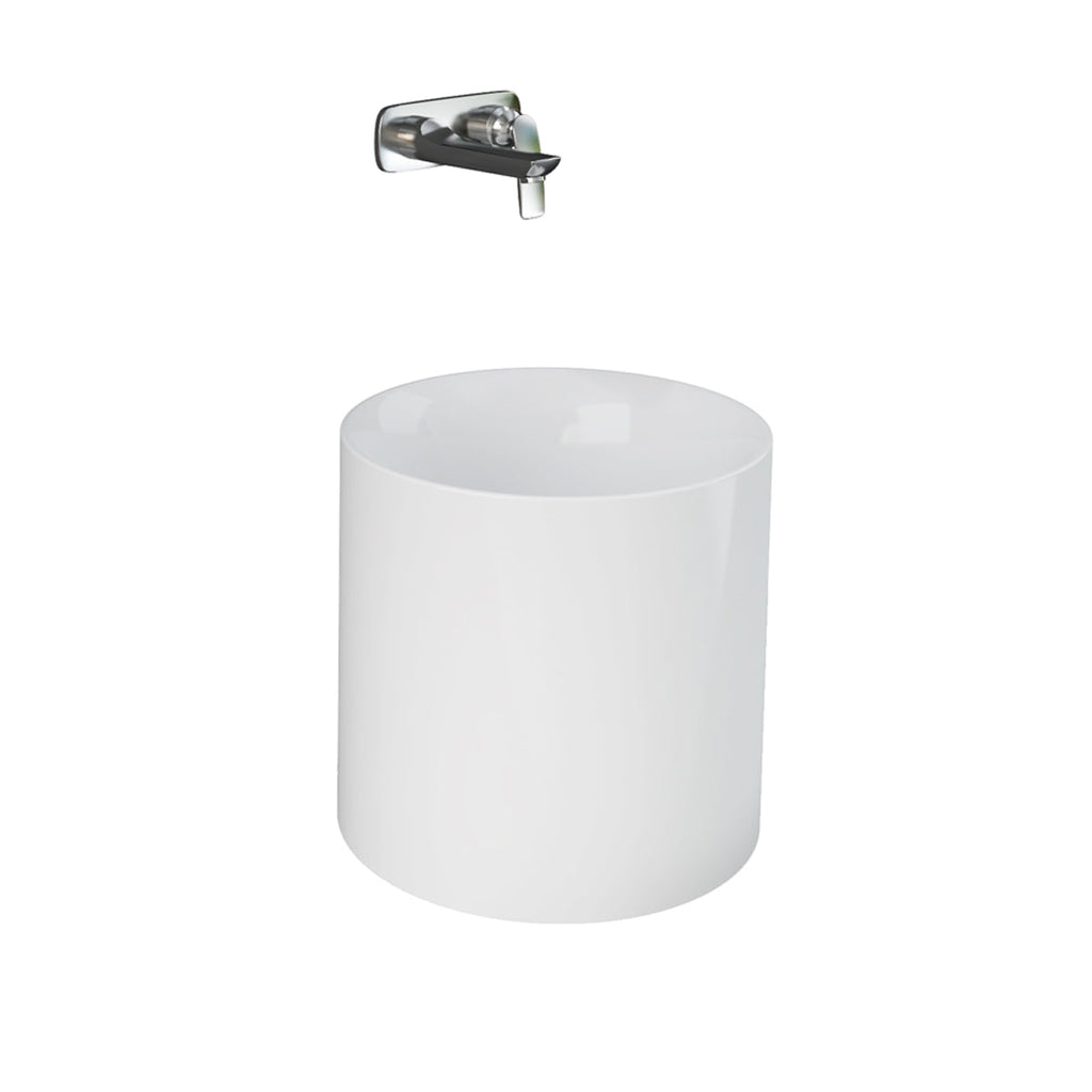 Barclay RAK Petit 14" — Lavabo de Sobreponer Redondo de Fireclay — imagen 2