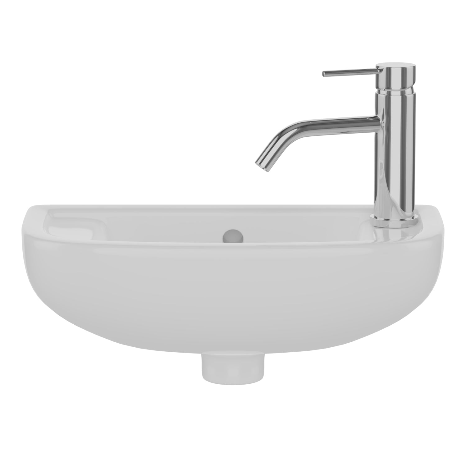 Barclay Compact Slim Line — Lavabo de Pared de Cerámica — imagen 3