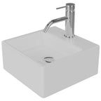 Barclay Mini Nova — Lavabo de Pared Cuadrado de Fireclay — imagen 3