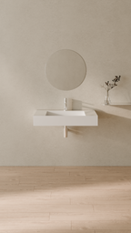 Badeloft Lavabo de Pared Tipo Rampa WT-04-D