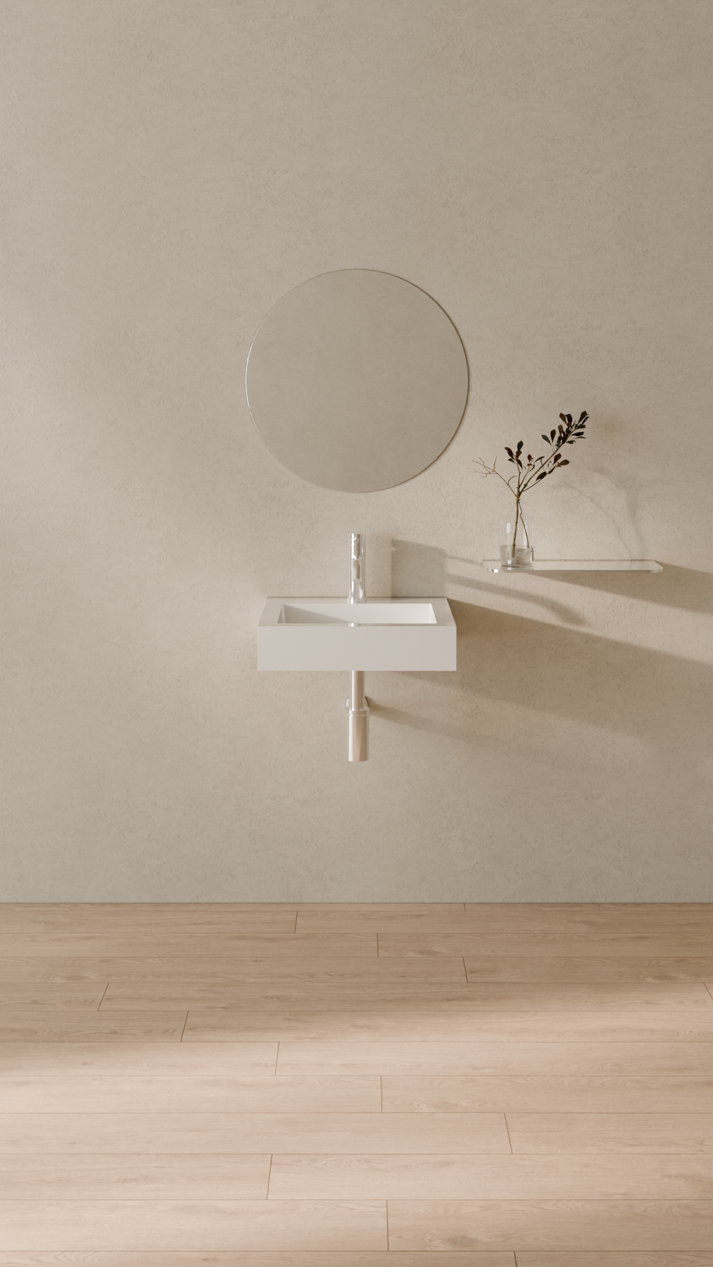 Badeloft Lavabo de Pared WT-06-S