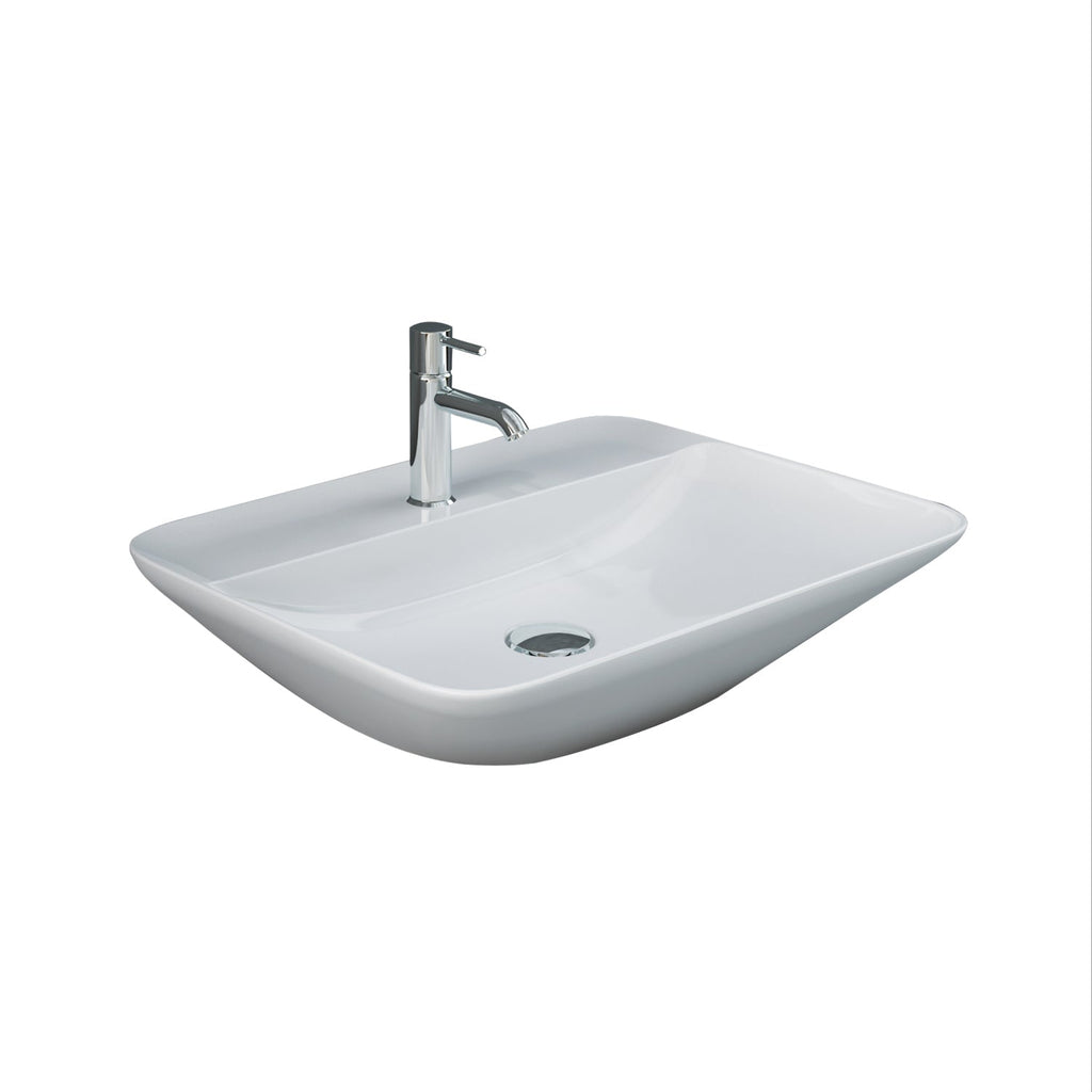Barclay RAK Variant — Lavabo de Sobreponer Rectangular de Cerámica · 5-551WH — imagen 2