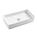 Barclay Asa 26" — Lavabo de Sobreponer Rectangular de Cerámica — imagen 1