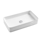 Barclay Asa 26" — Lavabo de Sobreponer Rectangular de Cerámica — imagen 1
