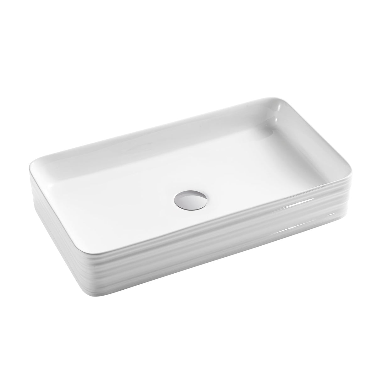 Barclay Asa 26" — Lavabo de Sobreponer Rectangular de Cerámica — imagen 1