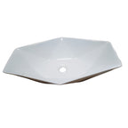 Barclay Angelina 25" Wide Hexagon — Lavabo de Sobreponer de Cerámica — imagen 1