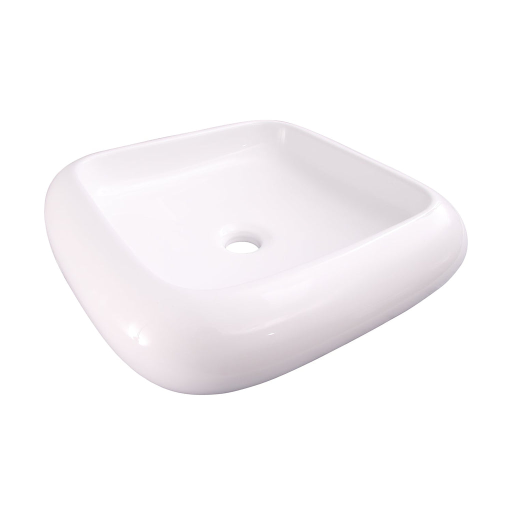 Barclay Harbour — Lavabo de Sobreponer Cuadrado de Cerámica — imagen 2