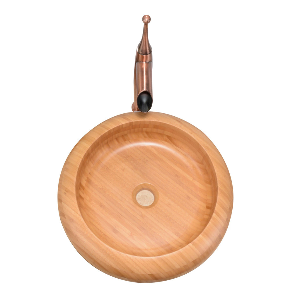 Barclay Malta — Lavabo de Sobreponer Redondo de Madera — imagen 3