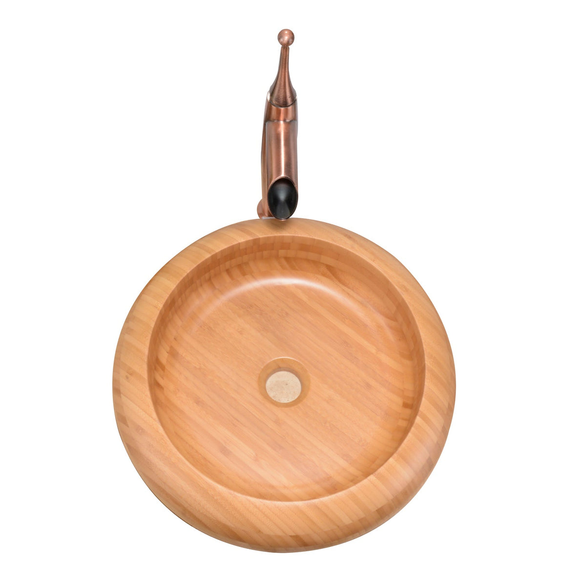 Barclay Malta — Lavabo de Sobreponer Redondo de Madera — imagen 3