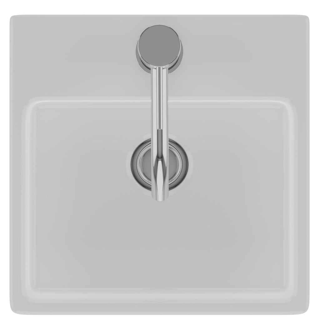 Barclay Mini Nova — Lavabo de Pared Cuadrado de Fireclay — imagen 5