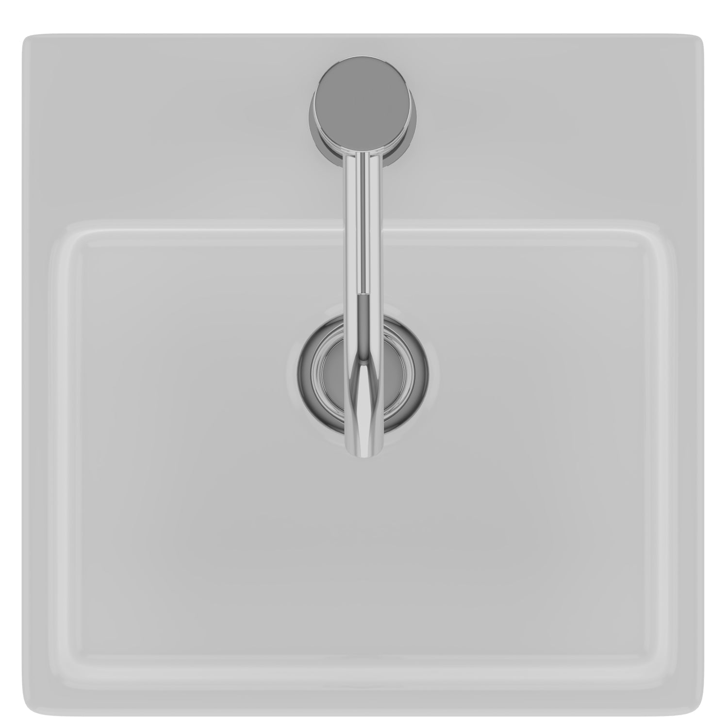 Barclay Mini Nova — Lavabo de Pared Cuadrado de Fireclay — imagen 5
