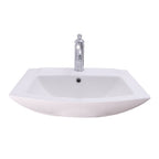 Barclay Burke — Lavabo de Pared Rectangular de Cerámica — imagen 3