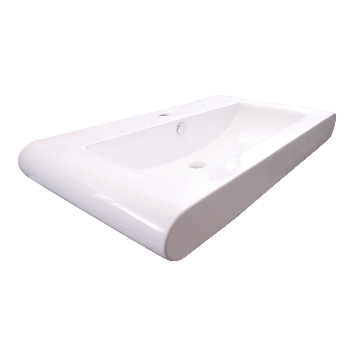Barclay Tevis — Lavabo de Pared Rectangular de Cerámica — imagen 2