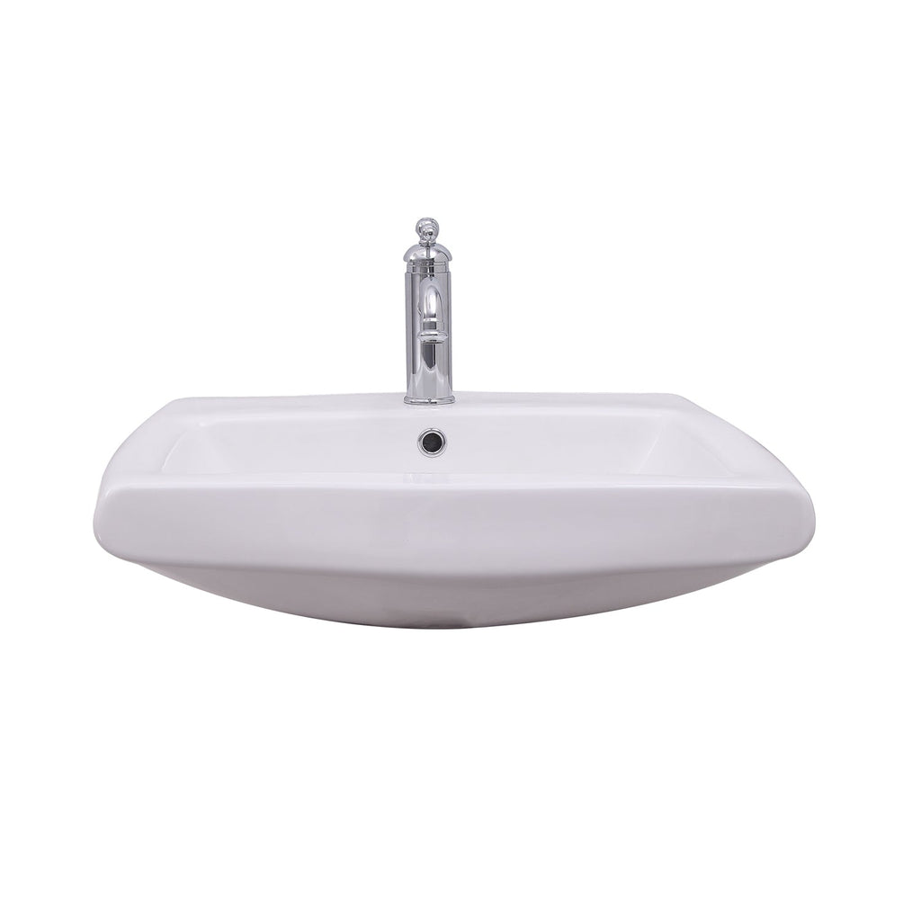 Barclay Ambrose — Lavabo de Pared Rectangular de Cerámica — imagen 4