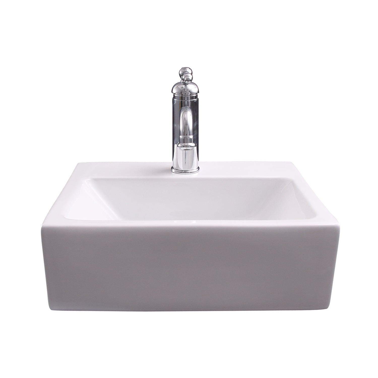 Barclay Linden — Lavabo de Pared Rectangular de Cerámica — imagen 1