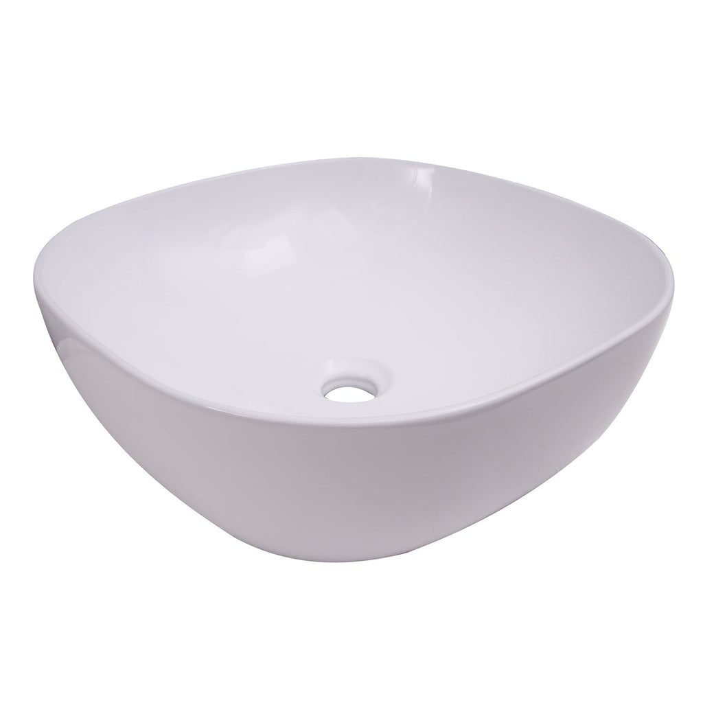 Barclay Shasta 17" — Lavabo de Sobreponer Cuadrado de Cerámica — imagen 2