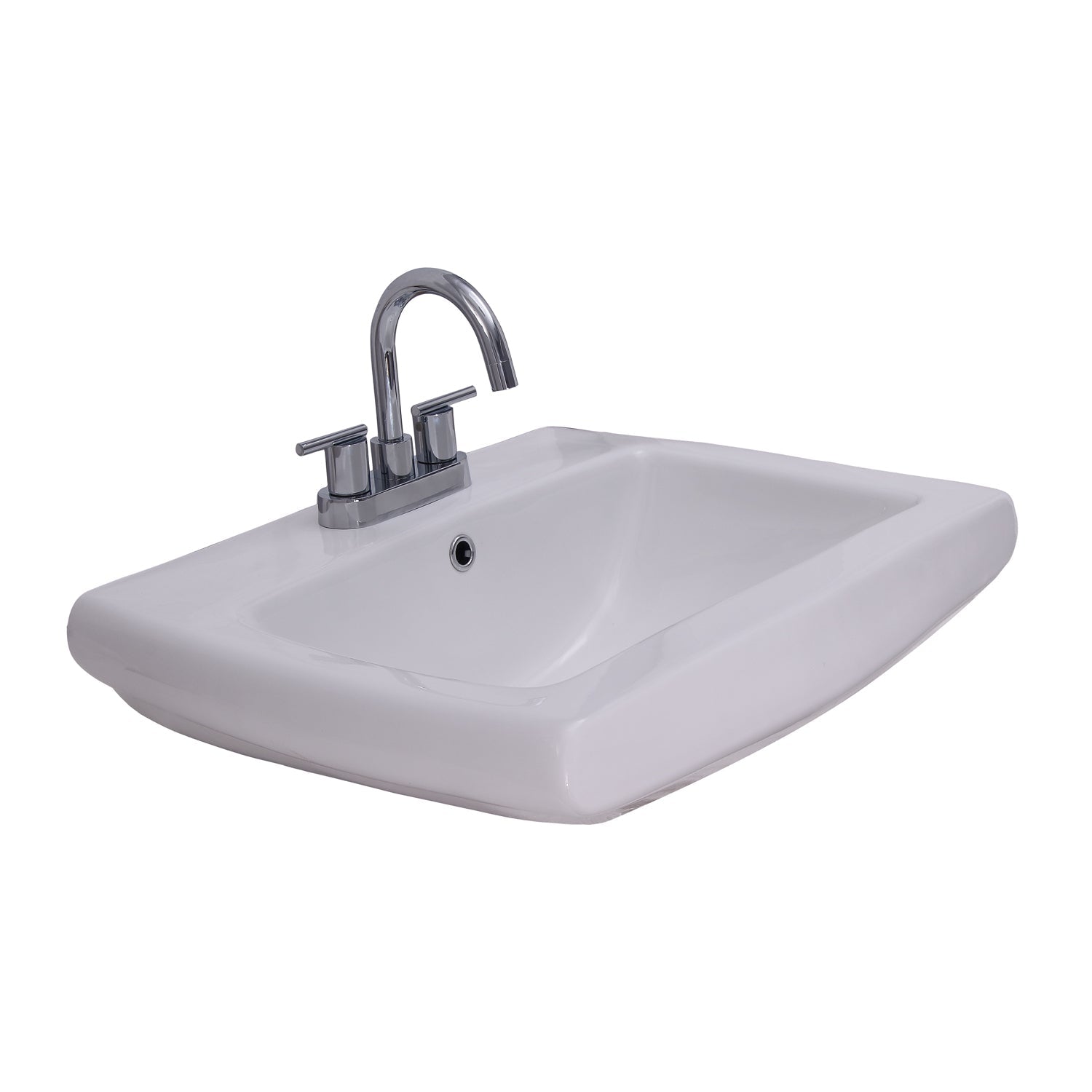 Barclay Ambrose — Lavabo de Pared Rectangular de Cerámica — imagen 2
