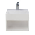 Barclay Sanders — Lavabo de Pared Cuadrado de Resina de Piedra — imagen 1