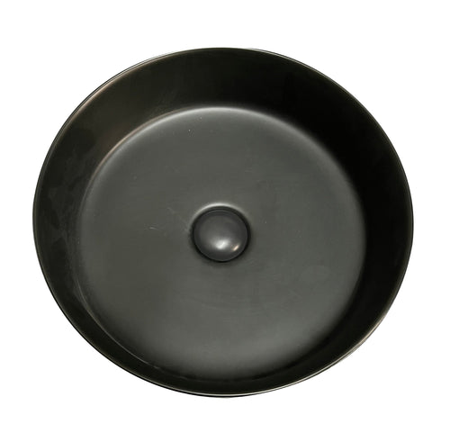 Barclay Musgrave 14" Black — Lavabo de Sobreponer Redondo de Cerámica — imagen 2