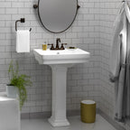 Barclay Sussex 550 — Lavabo con Pedestal Rectangular de Cerámica — imagen 7