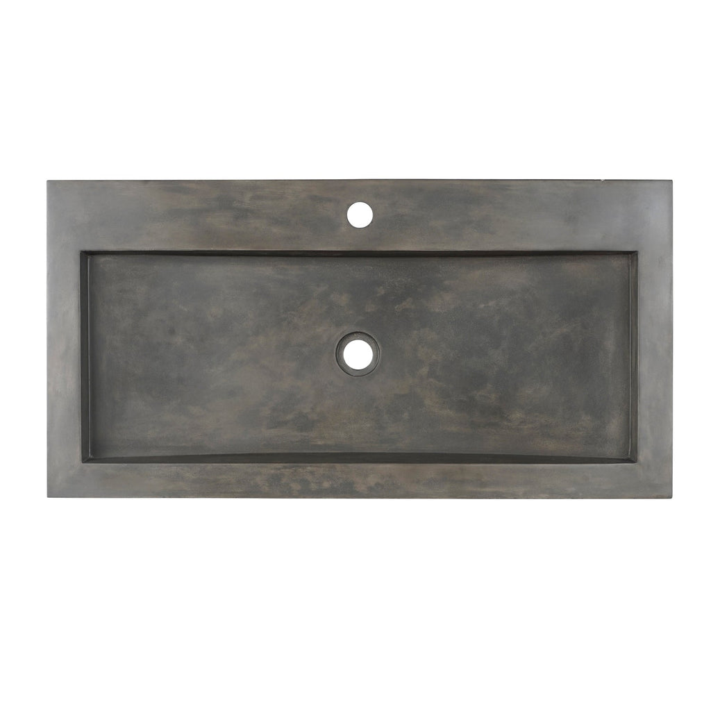 Barclay Gentry — Lavabo de Sobreponer Rectangular de Concreto — imagen 5