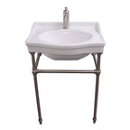 Barclay Cali — lavabo tipo consola — Monomando (1 orificio) / Níquel Cepillado