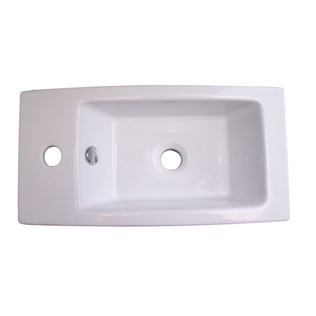 Barclay Arcadia — Lavabo de Pared Rectangular de Cerámica — imagen 4
