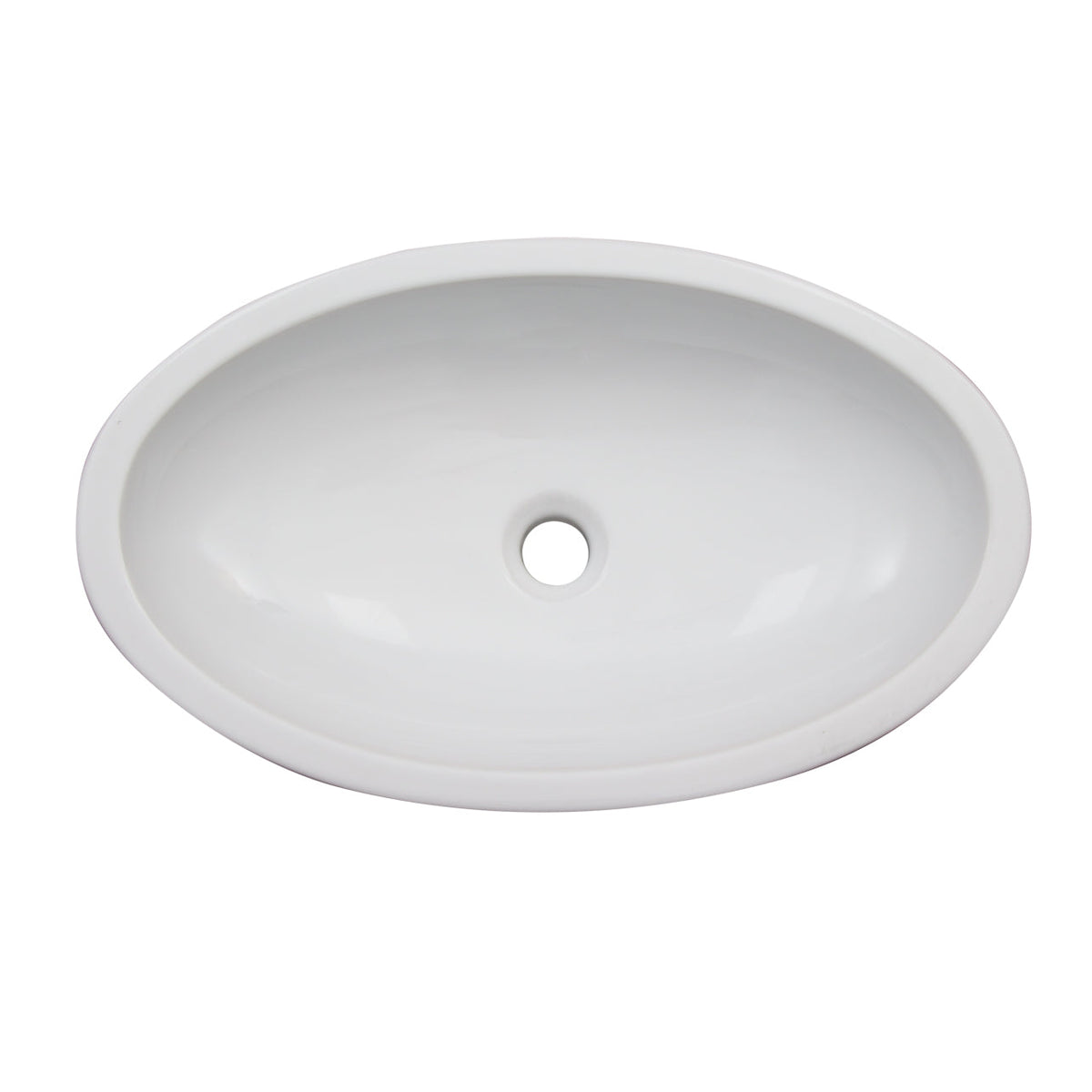 Barclay Resort 23" — Lavabo de Sobreponer Oval de Cerámica — imagen 3