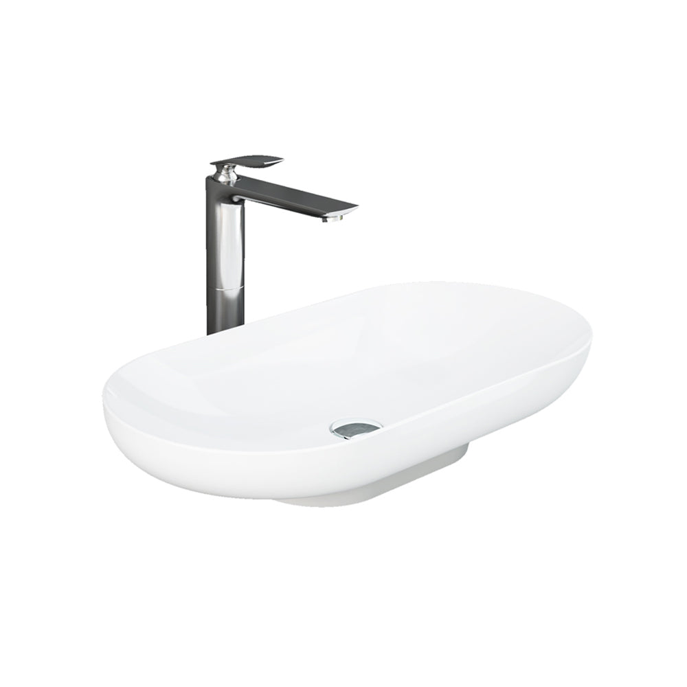 Barclay RAK Des 27" — Lavabo de Sobreponer Oval de Fireclay — imagen 3