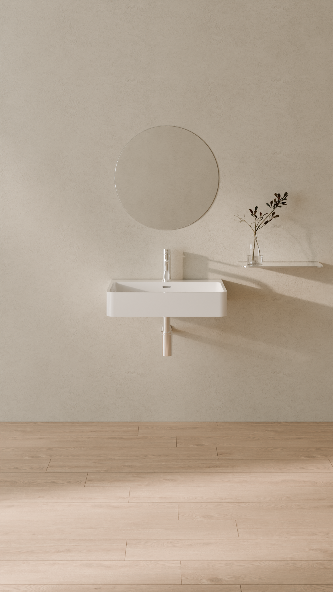 Badeloft Lavabo de Pared WT-01-M