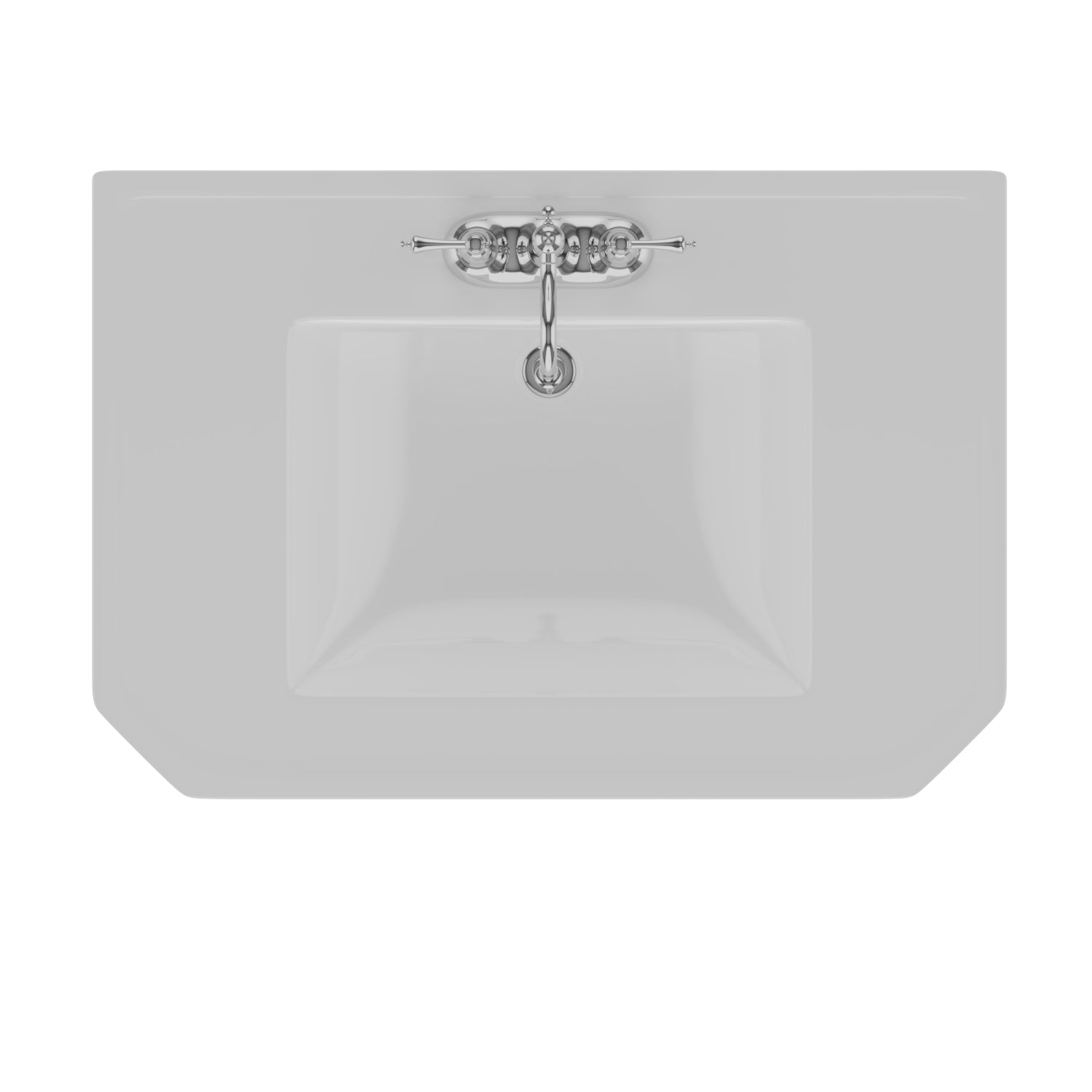 Barclay Corbin — Lavabo de Pared Rectangular de Cerámica — imagen 4