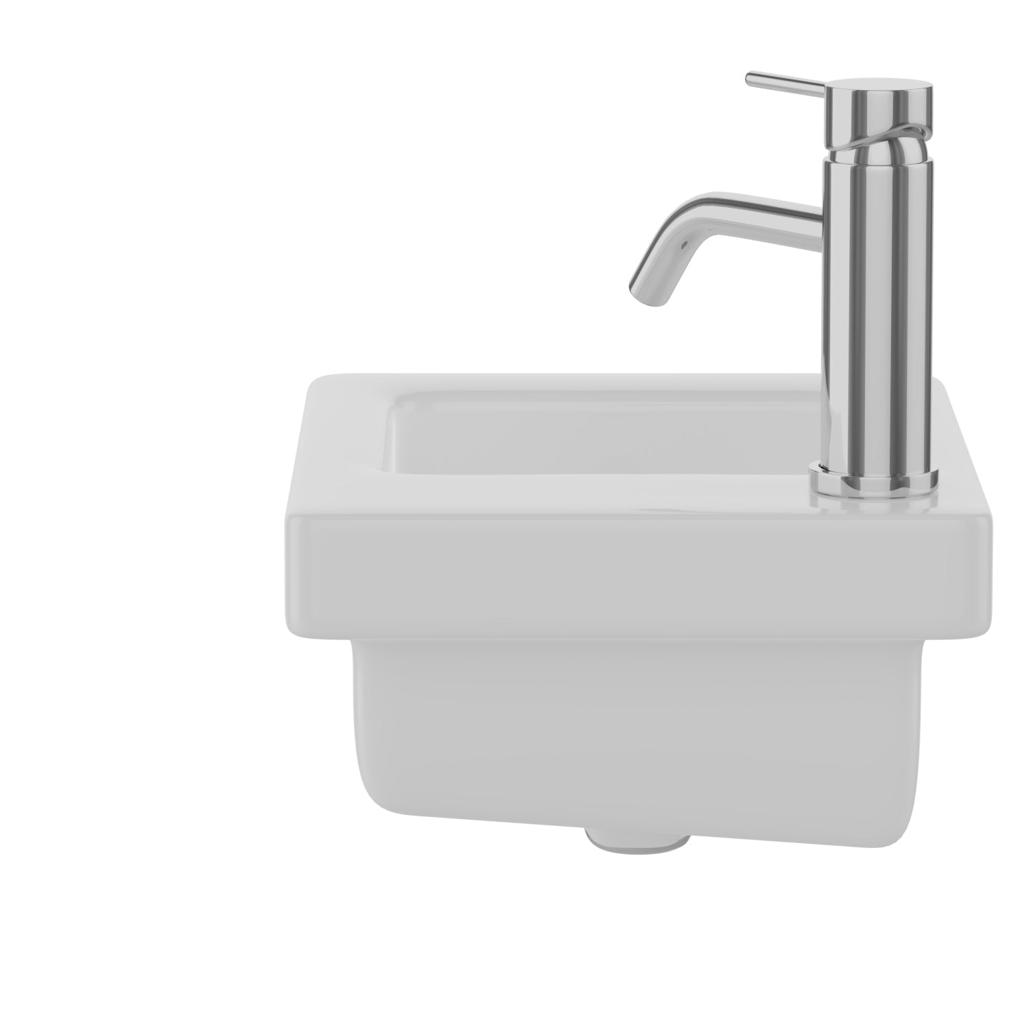 Barclay Resort 360 — Lavabo de Pared Rectangular de Cerámica — imagen 4