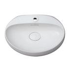 Barclay RAK Cloud 550 — Lavabo de Pared Oval de Cerámica — imagen 4
