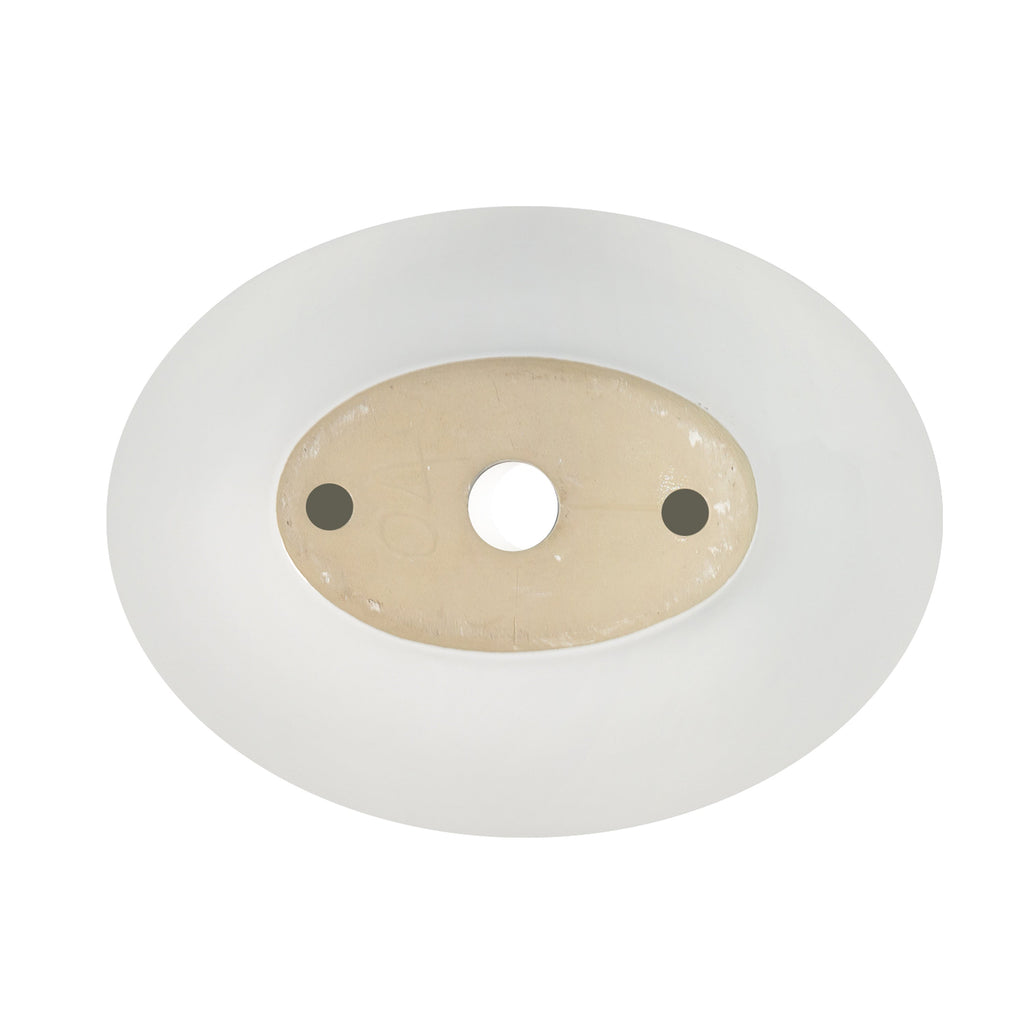 Barclay Cavalier 18" — Lavabo de Sobreponer Oval de Cerámica — imagen 6