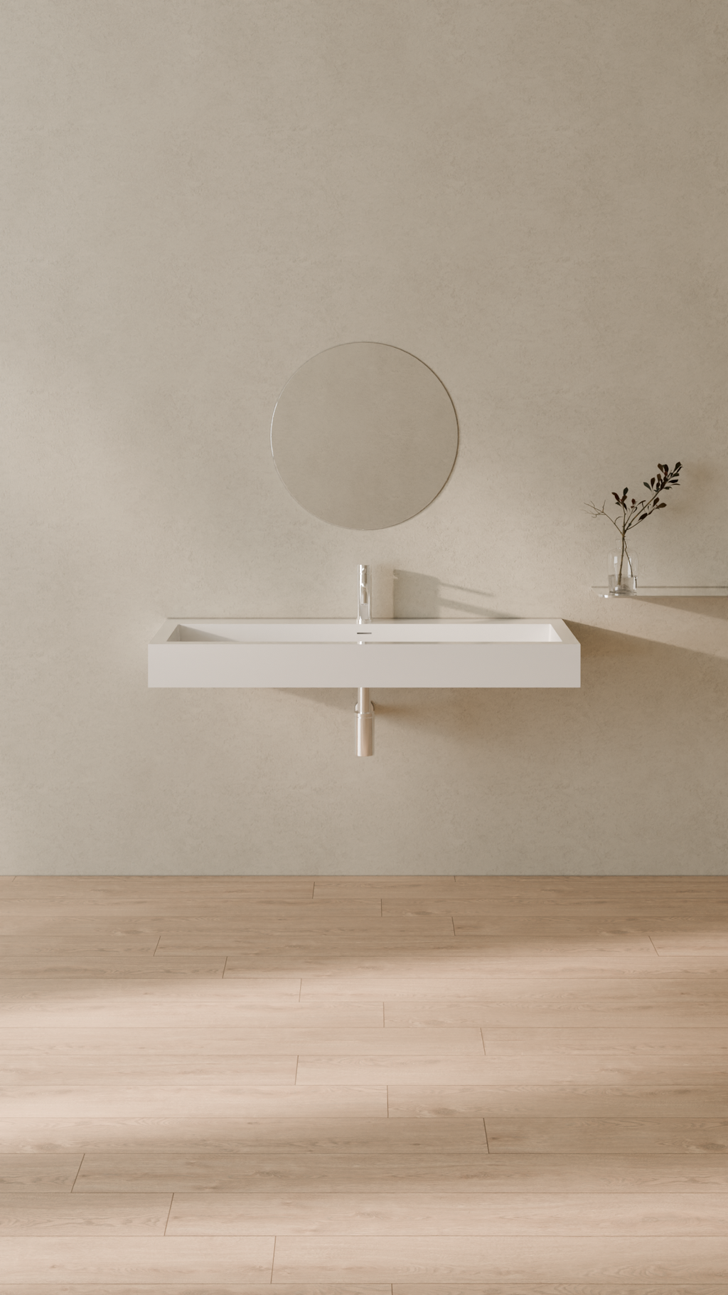 Badeloft Lavabo de Pared WT-06-XXL