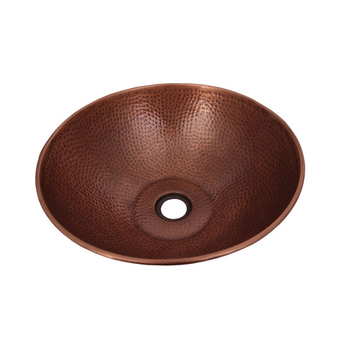 Barclay Goulane 15" — Lavabo de Sobreponer Redondo de Cobre — imagen 2