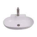 Barclay Leith — Lavabo de Pared Oval de Cerámica — imagen 1