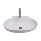 Barclay Leith — Lavabo de Pared Oval de Cerámica — imagen 1