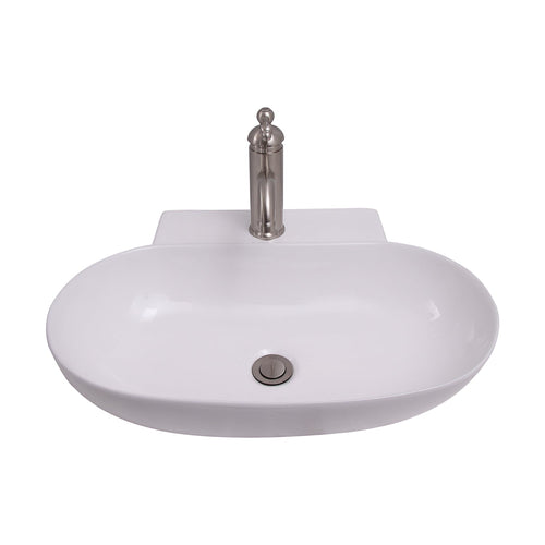 Barclay Leith — Lavabo de Pared Oval de Cerámica — imagen 1