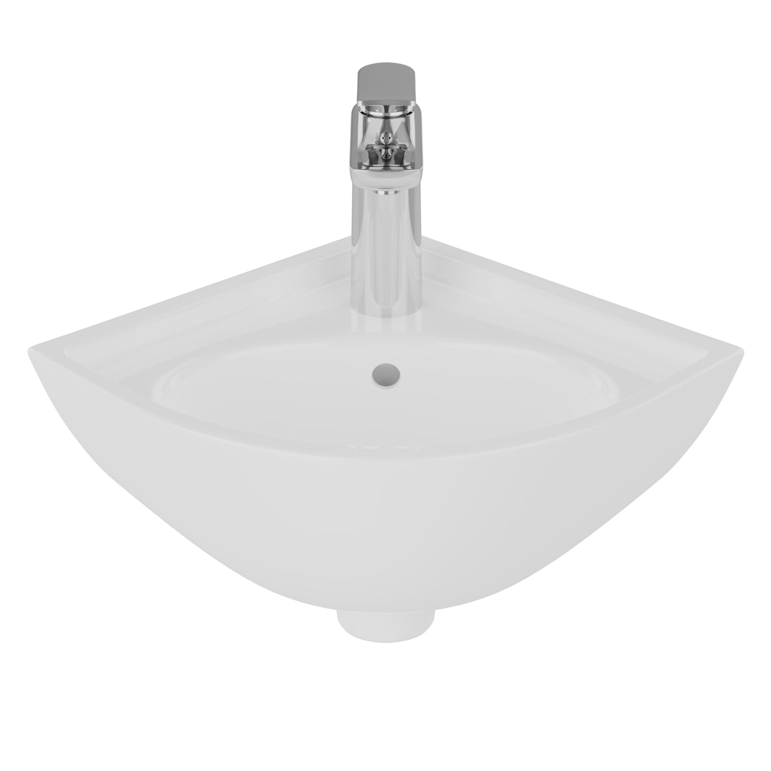Barclay Petite — Lavabo Esquinero de Pared de Cerámica — imagen 3