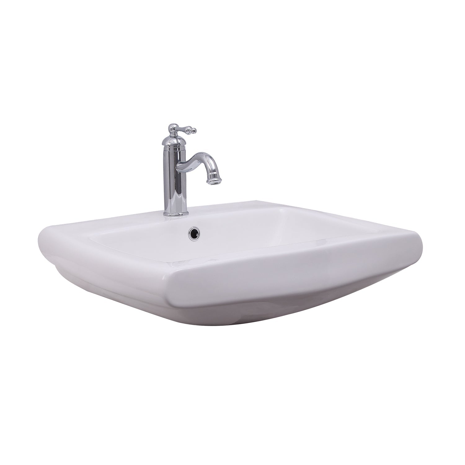Barclay Ambrose — Lavabo de Pared Rectangular de Cerámica — imagen 1