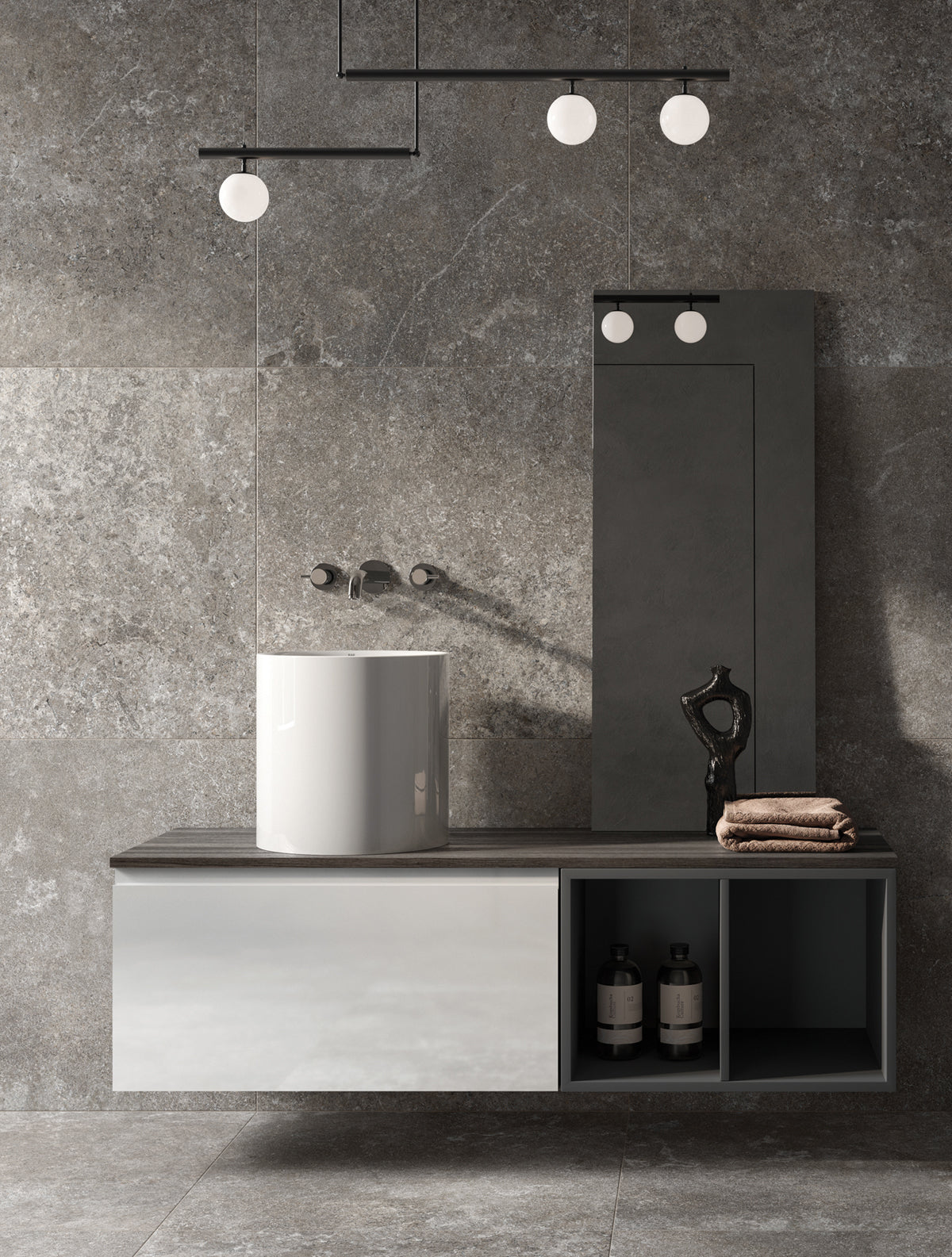 Barclay RAK Petit 14" — Lavabo de Sobreponer Redondo de Fireclay — imagen 1