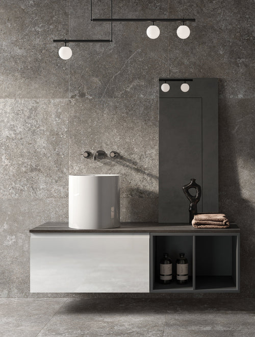 Barclay RAK Petit 14" — Lavabo de Sobreponer Redondo de Fireclay — imagen 1