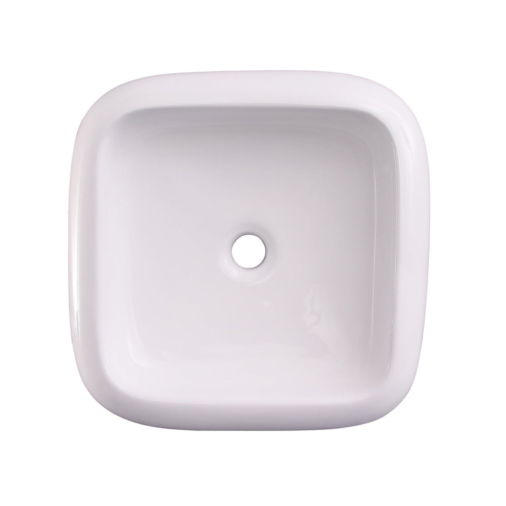Barclay Harbour — Lavabo de Sobreponer Cuadrado de Cerámica — imagen 3